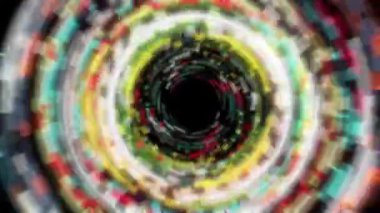 Devamlı ışık girdapları parlak ve güzel görünüyordu..