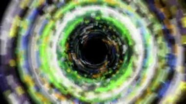 Devamlı ışık girdapları parlak ve güzel görünüyordu..