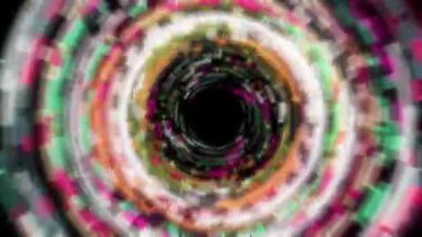 Devamlı ışık girdapları parlak ve güzel görünüyordu..