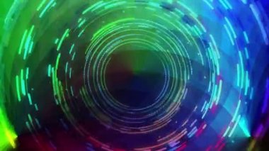 Devamlı ışık girdapları parlak ve güzel görünüyordu..