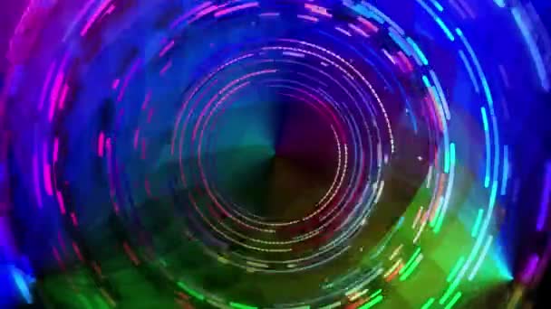 Continuous Swirl Light Beams Looked Bright Beautiful — Stock Video
