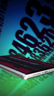 Cep telefonu sürekli ekranda rastgele numaralar eşliğinde dönüyor..