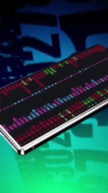 Cep telefonu sürekli ekranda rastgele numaralar eşliğinde dönüyor..