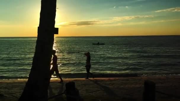 Menschen Einem Strand Thailand — Stockvideo