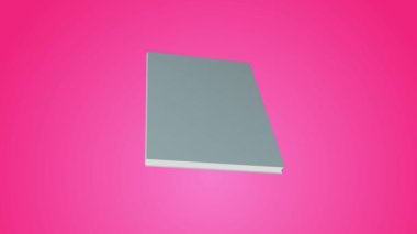 Kitap yavaşça açıldı ve içi yeşildi, modern ve güzel görünüyordu..