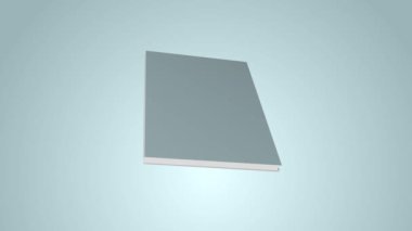 Kitap yavaşça açıldı ve içi yeşildi, modern ve güzel görünüyordu..