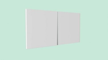 Kitap yavaşça açıldı, modern ve güzel görünüyordu..