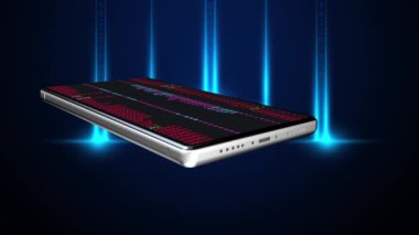 Rastgele numaralar sürekli cep telefonunun ekranında..