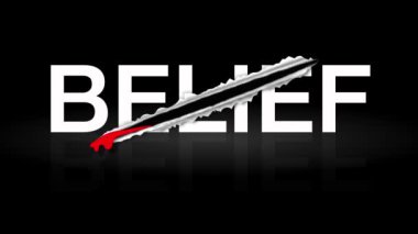 Metin beyazdı ve çapraz bir kesik vardı..