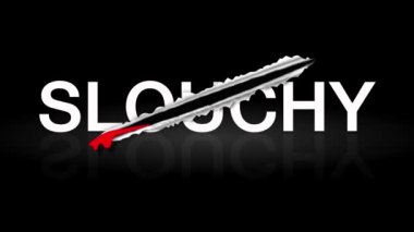 Metin beyazdı ve çapraz bir kesik vardı..