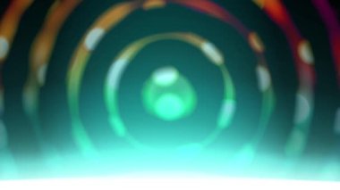 Renkli çember çizgileri sürekli dönüyor, çok güzel görünüyor..