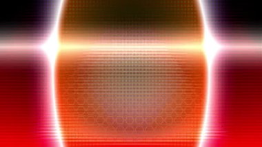 Beyaz bir lazer ışını sürekli olarak renkli metalik arka planda hareket eder..