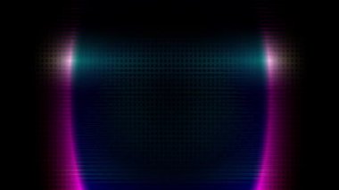 Beyaz bir lazer ışını sürekli olarak renkli metalik arka planda hareket eder..