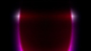 Beyaz bir lazer ışını sürekli olarak renkli metalik arka planda hareket eder..