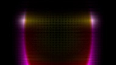 Beyaz bir lazer ışını sürekli olarak renkli metalik arka planda hareket eder..