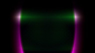 Beyaz bir lazer ışını sürekli olarak renkli metalik arka planda hareket eder..