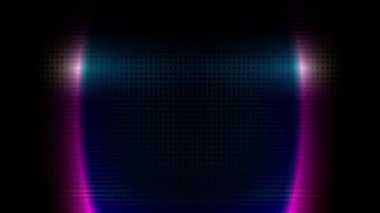 Beyaz bir lazer ışını sürekli olarak renkli metalik arka planda hareket eder..