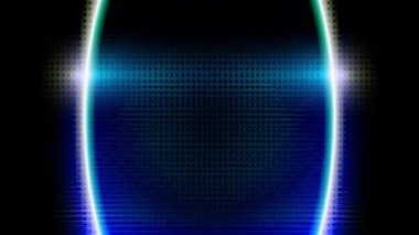 Beyaz bir lazer ışını sürekli olarak renkli metalik arka planda hareket eder..