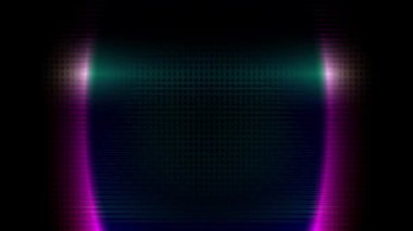 Beyaz bir lazer ışını sürekli olarak renkli metalik arka planda hareket eder..