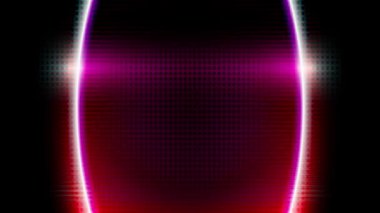 Beyaz bir lazer ışını sürekli olarak renkli metalik arka planda hareket eder..