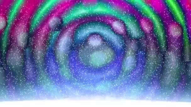 Kleurrijke Cirkel Lijnen Kolken Continu Het Ziet Prachtig Uit — Stockvideo