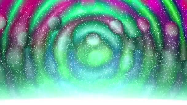 Kleurrijke Cirkel Lijnen Kolken Continu Het Ziet Prachtig Uit — Stockvideo