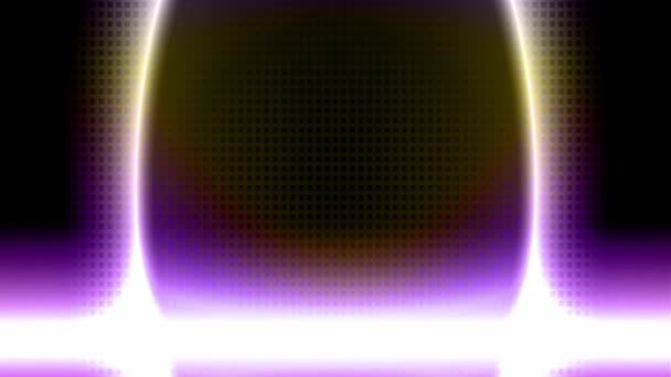 Белый Лазерный Луч Непрерывно Движется Цветном Металлическом Фоне — стоковое видео