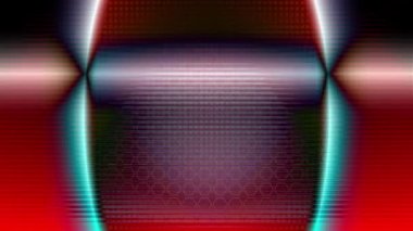 Beyaz bir lazer ışını sürekli olarak renkli metalik arka planda hareket eder..