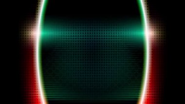 Beyaz bir lazer ışını sürekli olarak renkli metalik arka planda hareket eder..