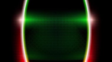 Beyaz bir lazer ışını sürekli olarak renkli metalik arka planda hareket eder..