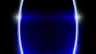 Beyaz bir lazer ışını sürekli olarak renkli metalik arka planda hareket eder..