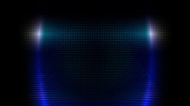 Beyaz bir lazer ışını sürekli olarak renkli metalik arka planda hareket eder..