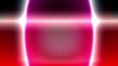 Beyaz bir lazer ışını sürekli olarak renkli metalik arka planda hareket eder..