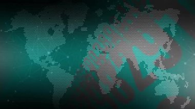 Önünde birleştirici çizgiler olan sürekli rastgele sayılar modern görünüyor..