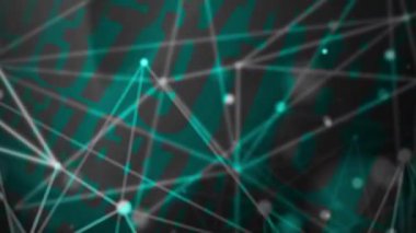 Önünde birleştirici çizgiler olan sürekli rastgele sayılar modern görünüyor..