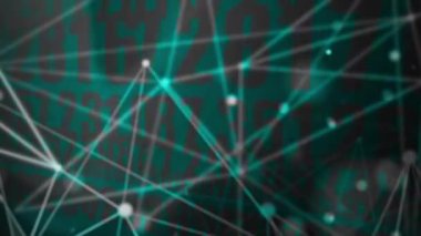 Önünde birleştirici çizgiler olan sürekli rastgele sayılar modern görünüyor..