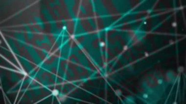 Önünde birleştirici çizgiler olan sürekli rastgele sayılar modern görünüyor..