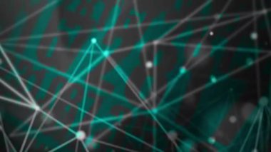 Önünde birleştirici çizgiler olan sürekli rastgele sayılar modern görünüyor..