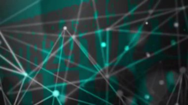 Önünde birleştirici çizgiler olan sürekli rastgele sayılar modern görünüyor..