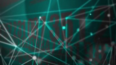 Önünde birleştirici çizgiler olan sürekli rastgele sayılar modern görünüyor..