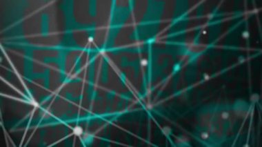 Önünde birleştirici çizgiler olan sürekli rastgele sayılar modern görünüyor..