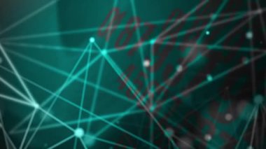 Önünde birleştirici çizgiler olan sürekli rastgele sayılar modern görünüyor..