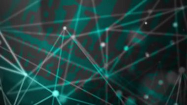 Önünde birleştirici çizgiler olan sürekli rastgele sayılar modern görünüyor..