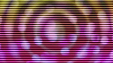 Işık metalik bir arkaplanda daireler çizerek hareket eder.