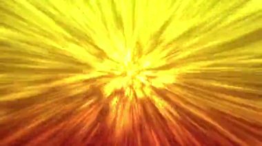 Merkezden sürekli bir ışık akışı yayıldı..