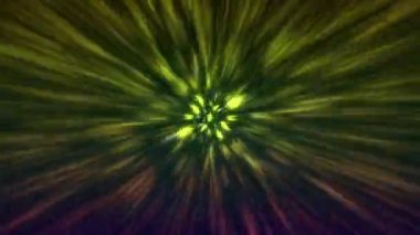 Merkezden sürekli bir ışık akışı yayıldı..