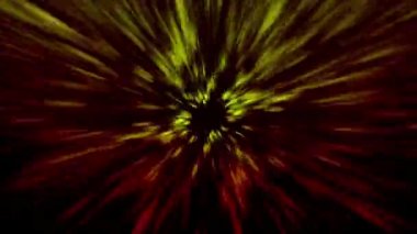 Merkezden sürekli bir ışık akışı yayıldı..