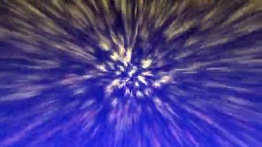 Merkezden sürekli bir ışık akışı yayıldı..