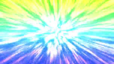 Merkezden sürekli bir ışık akışı yayıldı..