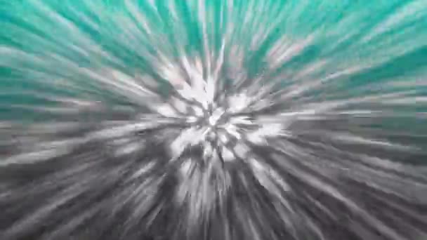 中央から放射される光の連続的な流れ — ストック動画